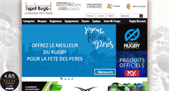 Desktop Screenshot of esprit-rugby.fr